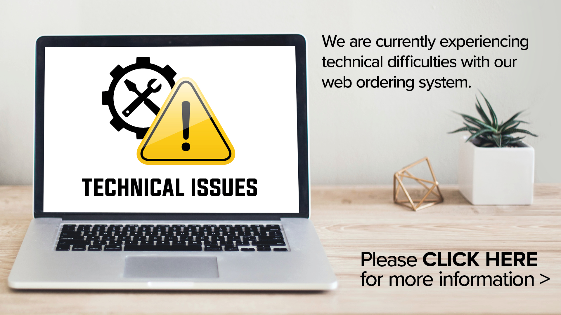 We are experiencing technical difficulties
